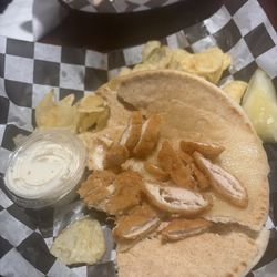 Wintergarden Tavern - "chicken strip pita"