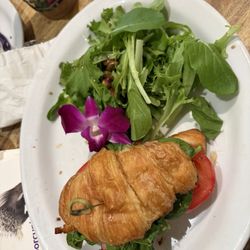 Ham and egg croissant