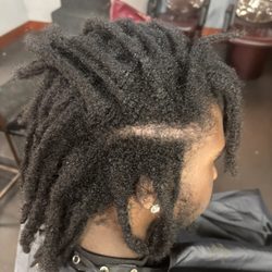 Girlfriend Hooked Me Up Hair Salon - locs and retwist: BEFORE