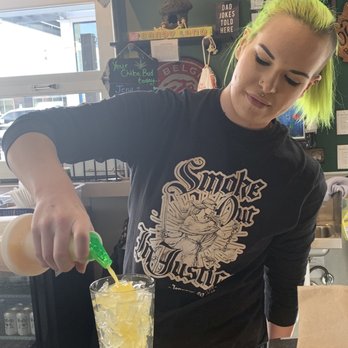 Cheba Hut Toasted Subs - Jena doing her thang at the bar.. - Bars Near Me - Aurora, Colorado