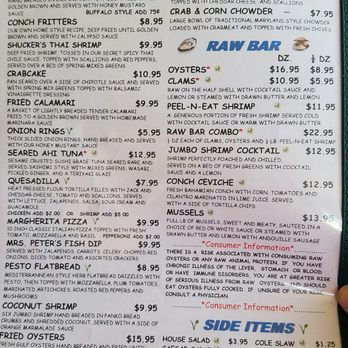 Shuckers - Menu appetizers - Seafood Near Me - Jensen Beach, Florida Shuckers - Menu appetizers - Seafood Near Me - Jensen Beach, Florida