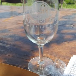 Meadowbrook Wine and Food festival - Nice commemorative wine glass that you get to keep, as well as use for the wine samples.