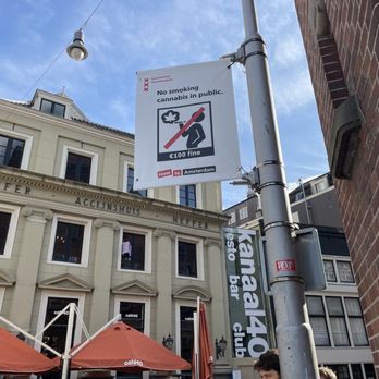 De Wallen - Red Light District - No smoking cannabis in public sign (pic taken on 10/05/2023) - Local Flavor Near Me