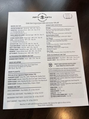 Menu photo 6 Reno Public Market Reno, NV
