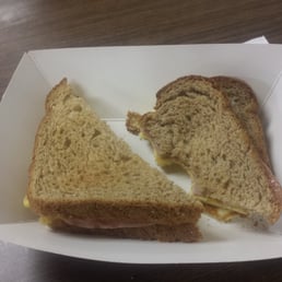 Ham and egg on wheat Ham and egg on wheat