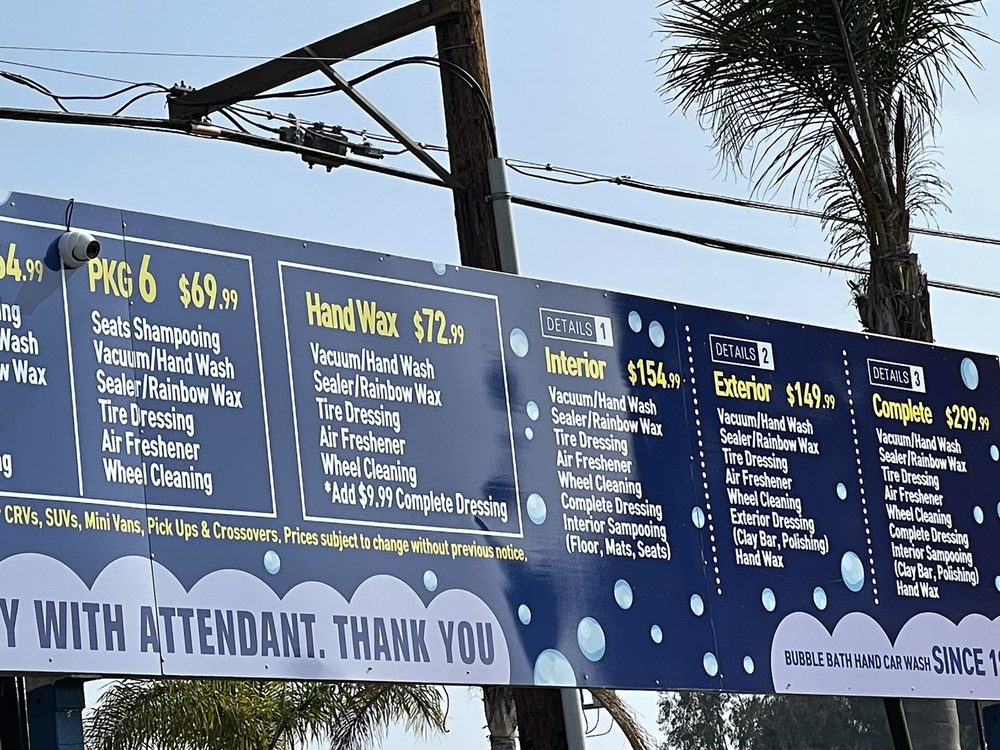 Bubble Bath Hand Car Wash