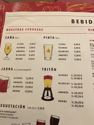 Menu photo 1 Maestró Barcelona, B