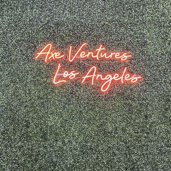 Axe Ventures LA - Photo backdrop - Axe Throwing Near Me - Los Angeles, California