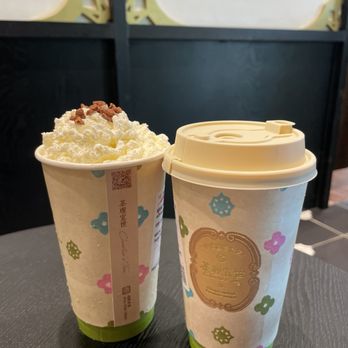 Charlie's Tea - Ceylon Black With Pecan Cream Top and Phoenix Dancong Oolong Milk Tea - Bubble Tea Near Me - San Gabriel, California Charlie's Tea - Ceylon Black With Pecan Cream Top and Phoenix Dancong Oolong Milk Tea - Bubble Tea Near Me - San Gabriel, California