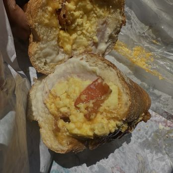 Wawa - Scrambled eggs, honey turkey, and bacon with garlic aioli on hero bread. - Gas Stations Near Me - Hamilton, New Jersey