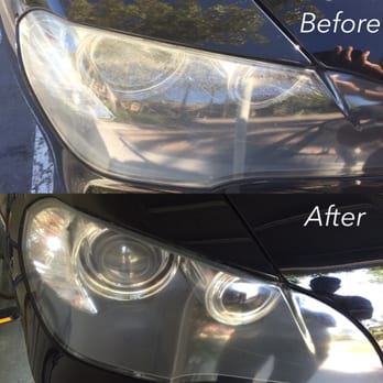 Back2Light Mobile Headlight Restoration - Before and after Marcus worked his magic! - Body Shops Near Me - Anaheim, California Back2Light Mobile Headlight Restoration - Before and after Marcus worked his magic! - Body Shops Near Me - Anaheim, California