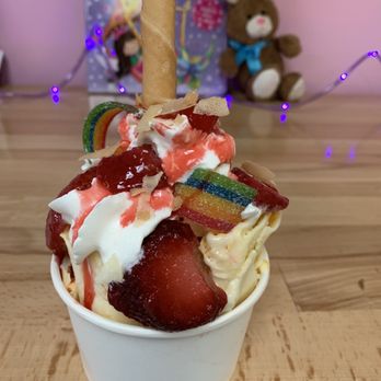 Rainbow Ribbons Rolled Ice Cream - My Mango n Strawberry Roll Ice Cream - Ice Cream & Frozen Yogurt Near Me - Deltona, Florida Rainbow Ribbons Rolled Ice Cream - My Mango n Strawberry Roll Ice Cream - Ice Cream & Frozen Yogurt Near Me - Deltona, Florida