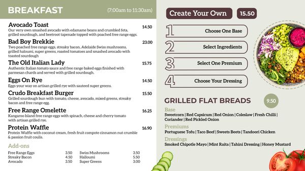 Menu photo 3 Crudo Croydon Park Croydon Park, SA