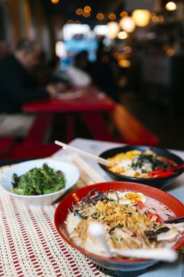 Lifting Noodles Ramen by null