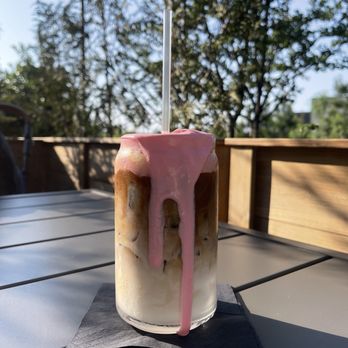 Zeytin - Berry blush iced latte - Mediterranean Near Me - Myrtle Beach, South Carolina