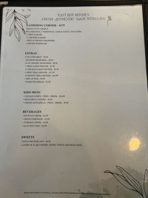 Menu photo 2 East Bite Phoenix, AZ