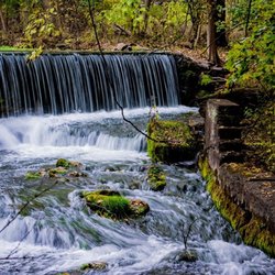 Genesee Country Inn - Waterfall on Spring Creek in the Spring