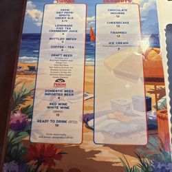 The Sandbar - Menu