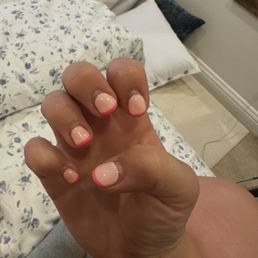 these are nails by alex, three weeks in. retention is amazing and color lasted well these are nails by alex, three weeks in. retention is amazing and color lasted well