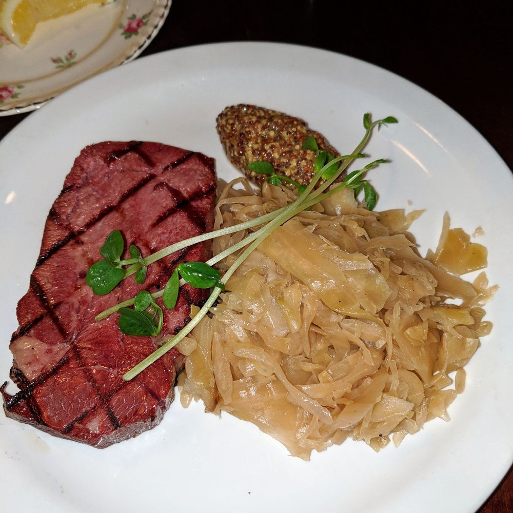 The Oxley - Corned Beef Smoked Beef Tongue with Mustard and Sauerkraut - Pubs Near Me - Toronto, Ontario