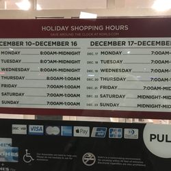 Kohl's - Holiday Hours 2018 maple grove