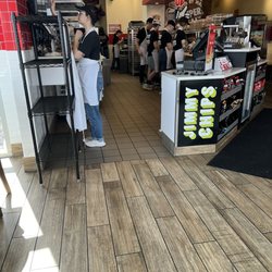 Jimmy John's - Employees hard at it during the lunch rush