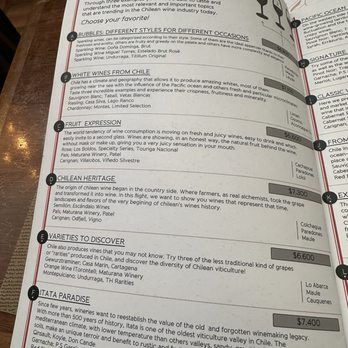 Bocanáriz - Menu - Wine Bars Near Me - Santiago, RM