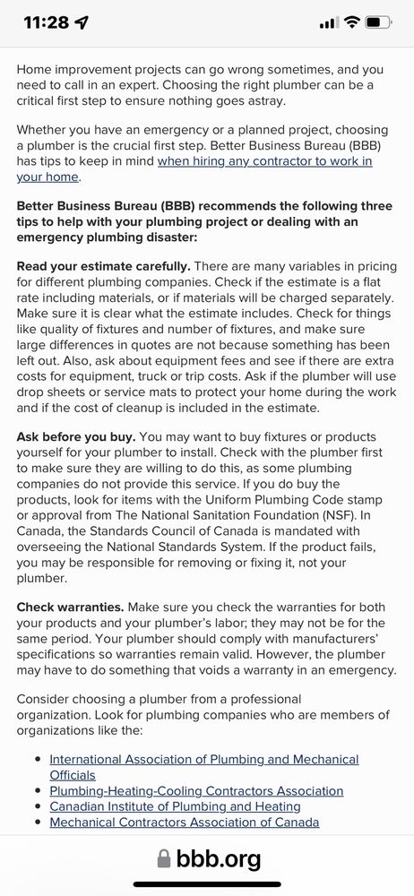 Slide of RB Plumbing and Remodeling