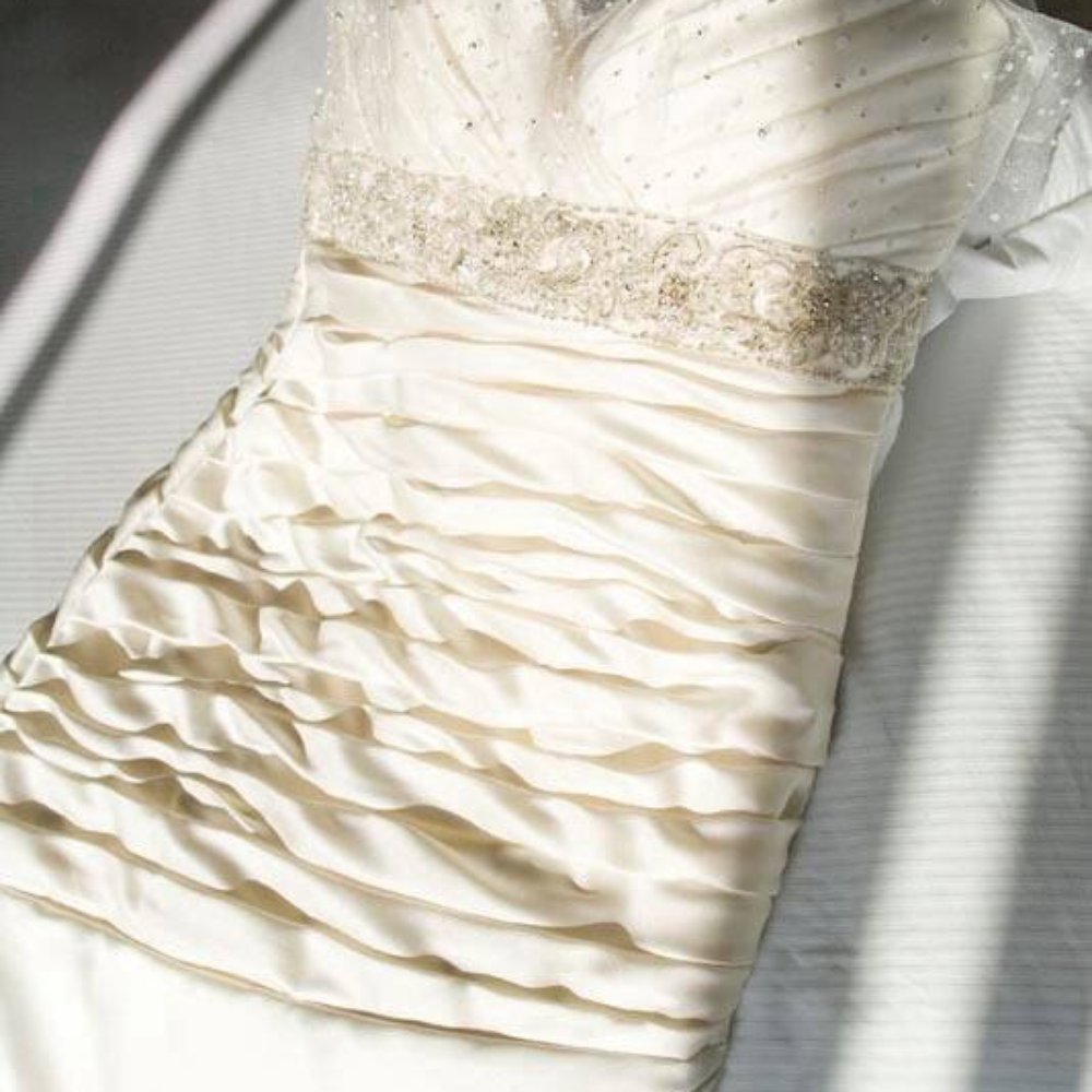 Kara Wedding - Fit and flare dress with handmade bolero - Bridal Near Me - Los Angeles, California Kara Wedding - Fit and flare dress with handmade bolero - Bridal Near Me - Los Angeles, California