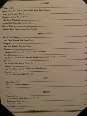 Menu photo 4 The Little Room Los Angeles, CA Menu photo 4 The Little Room Los Angeles, CA
