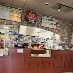 Marco's Pizza - Counter and kitchen