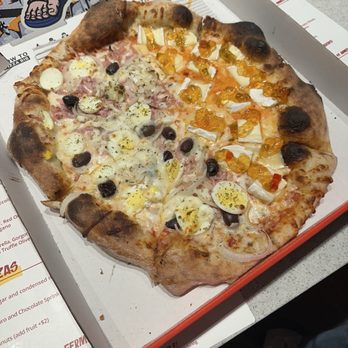 Brasiliana Pizza - Portuguesa & fig/brie - Brazilian Near Me - Atlanta, Georgia