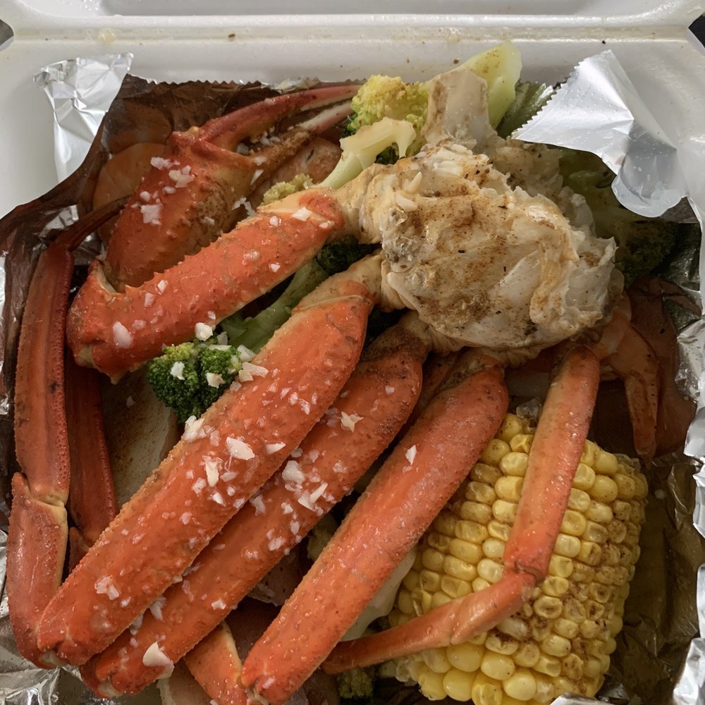 Crab Plus - crab legs and corn on the cob in a styrofoam container - Seafood Near Me - Yeadon, Pennsylvania Crab Plus - crab legs and corn on the cob in a styrofoam container - Seafood Near Me - Yeadon, Pennsylvania