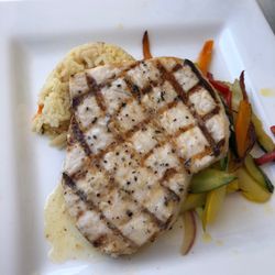 Swordfish - juicy but too salty