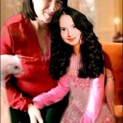 Vivian Mary Casey photoshoped holding herself and I'm holding a Chicken
