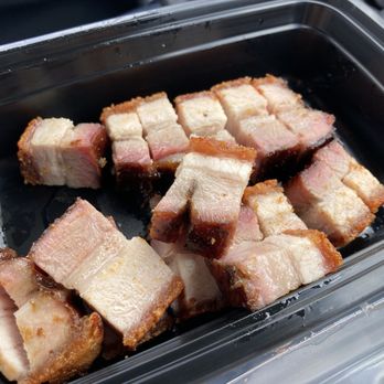 Duck Delights - Roast pork belly: SO CRISPY, SO SUCCULENT, AND SO WELL SEASONED. - Chinese Near Me - Portland, Oregon