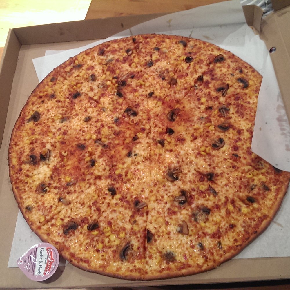 Papa'z Peri Peri - Mushroom and sweet corn with extra cheese. - Pizza Near Me - Hillingdon, XGL