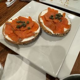 Open Faced Smoked Salmon Toast