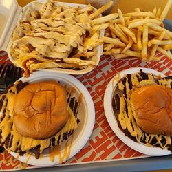 For The Win - Our food 40 minutes later because they likely gave ours away I assume. Out of onions, food wasn't even good.