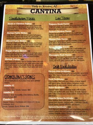 Menu photo 4 Vaqueros Grill & Cantina Jerome, AZ