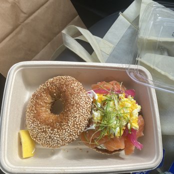 Songbird - Lox, egg, bagel sandwich with extra lox - Breakfast & Brunch Near Me - St. Louis, Missouri Songbird - Lox, egg, bagel sandwich with extra lox - Breakfast & Brunch Near Me - St. Louis, Missouri