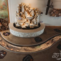 Indian Creek Nature Center - The in-floor Indian Creek Exhibit allows visitors of all ages and abilities to see the beneath the surface of our namesake, Indian Creek.