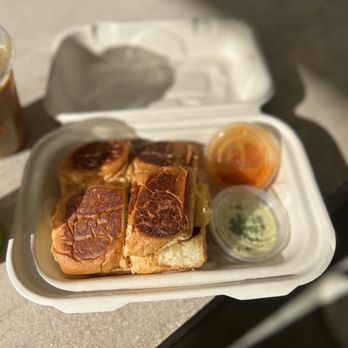 Community Goods - breakfast sliders with bacon - Coffee & Tea Near Me - Los Angeles, California Community Goods - breakfast sliders with bacon - Coffee & Tea Near Me - Los Angeles, California