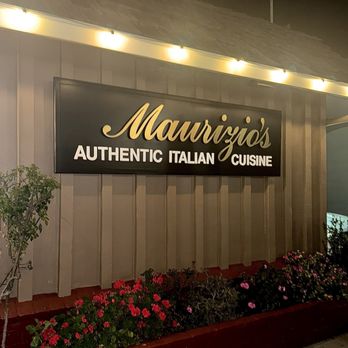 Maurizio's - Front entrance sign - Italian Near Me - Morgan Hill, California