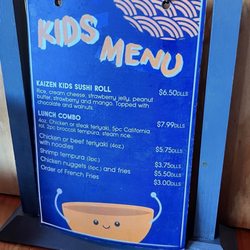 Kaizen Sushi - Menu