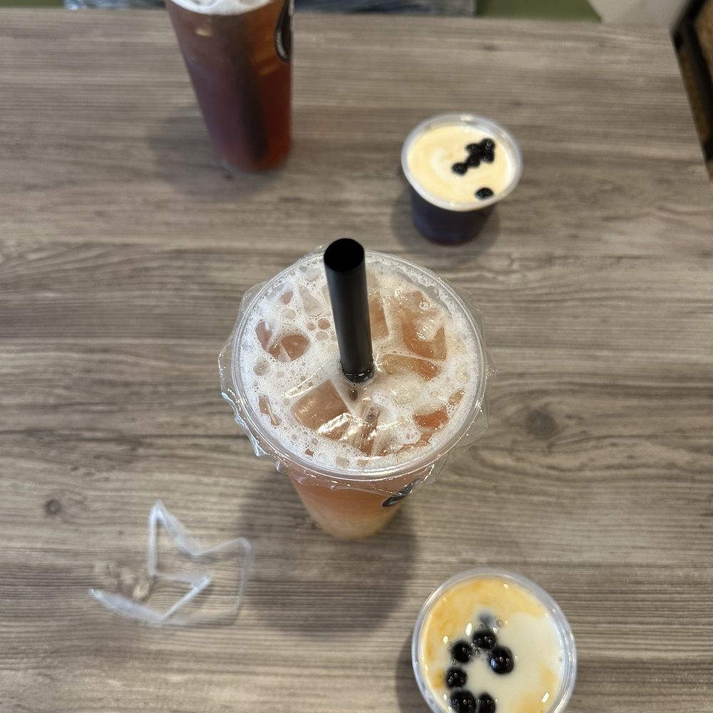 Boba Bless - Top: NEW Lemon Black Tea and Thai Tea Jelly Bottom: Guava Green Tea and Thai Tea Jelly - Tea Rooms Near Me - San Mateo, California Boba Bless - Top: NEW Lemon Black Tea and Thai Tea Jelly Bottom: Guava Green Tea and Thai Tea Jelly - Tea Rooms Near Me - San Mateo, California