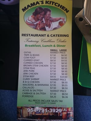 Menu photo 3 Mama's Kitchen Sunrise, FL