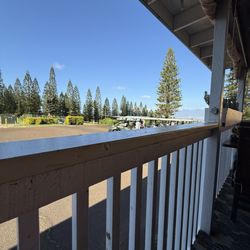 Pukalani Country Club - Outdoor view from dining area overlooking downtown Central Valley