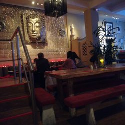 Breeze Brasserie - Buddha feeling the holiday spirit!