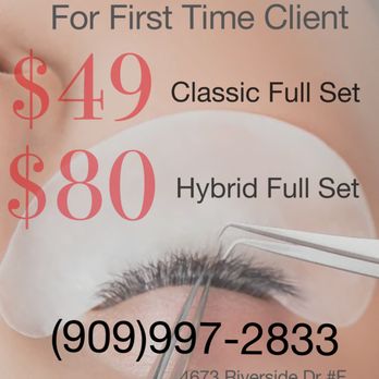 Princess Lash - Chino - First Time Client 
Classic set $49 - Eyelash Service Near Me - Chino, California